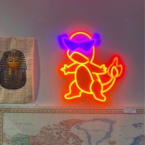 Pokémon Charmander Neon Sign - Multicolor Neon Art